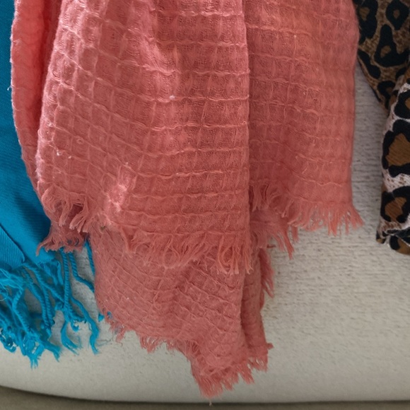 Three fabric scarves. Never worn. Lightweight and soft. - Picture 4 of 8